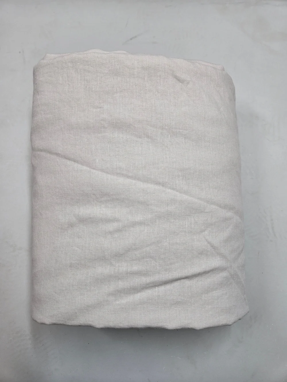 QUINCE European Linen Double Flange Duvet Cover Full/Queen Sand 8916